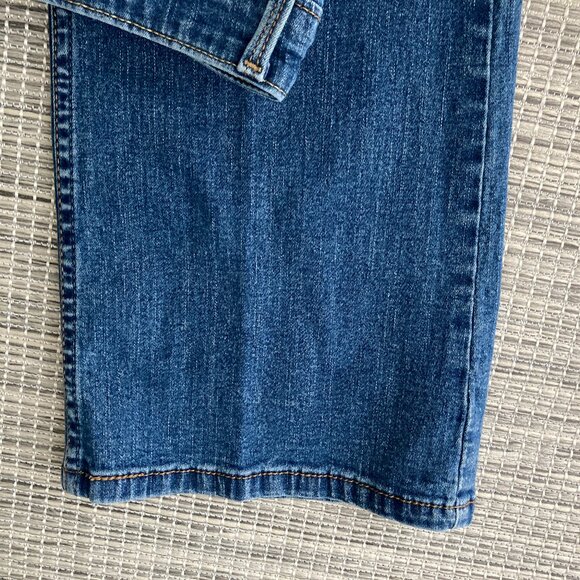 Levi Strauss Signature Medium Wash At Waist Bootcut Jeans 14 Short - Picture 10 of 12